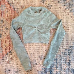 Gymshark Adapt Camo Seamless crop top